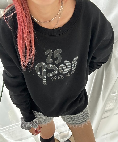 JEANASIS（ジーナシス）の「【25quee】カコウロゴスウェットLS/629955（スウェット・レディース・ブラック/ブラウン/グレー・FREE）」の22枚目の写真