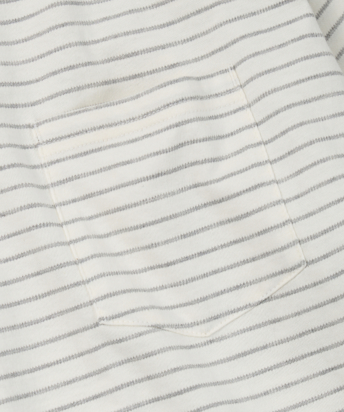 FRIZMWORKS(フリズムワークス)の「STRIPE OVERSIZED RELAX TEE 003 _ IVORY(Tシャツ/カットソー・メンズ・その他・MEDIUM/LARGE/X-LARGE/SMALL)」の5枚目の写真