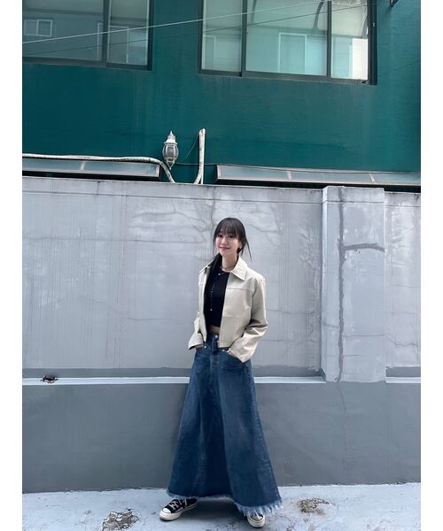 MUSINSA STANDARD WOMAN（ムシンサスタンダードウーマン）の「ウィメンズスリムクロップクルーネックTシャツ[ブラック]（Tシャツ/カットソー・レディース・その他・SMALL/MEDIUM/LARGE/X-LARGE/X-SMALL）」の7枚目の写真