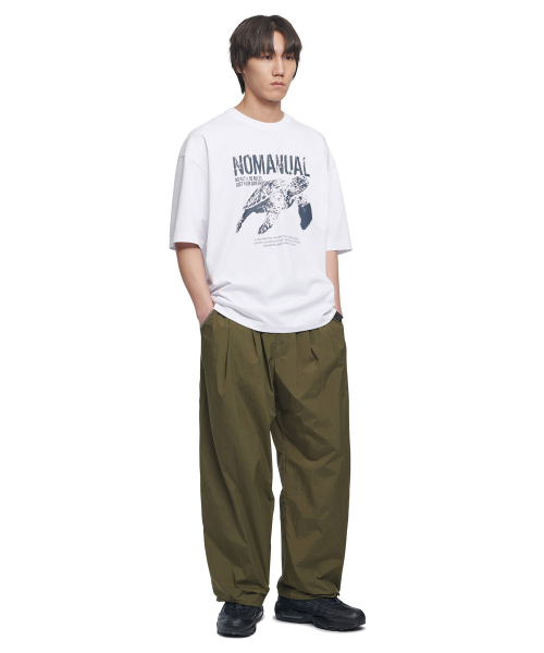 NOMANUAL(NOMANUAL)の「SHADE BELTED PANTS - KHAKI(その他パンツ・レディース・その他・SMALL/MEDIUM/LARGE)」の3枚目の写真