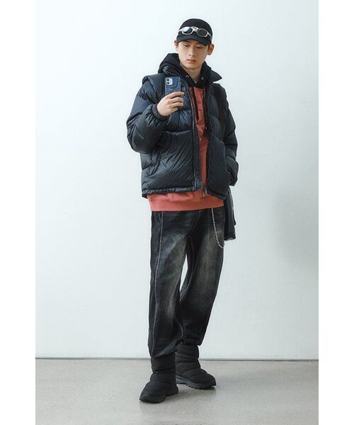 TRILLION(トリリオン)の「サイドタックスナップボタンワイドデニムパンツ(ブラック)(デニムパンツ・レディース・その他・MEDIUM/LARGE/X-LARGE/SMALL)」の22枚目の写真