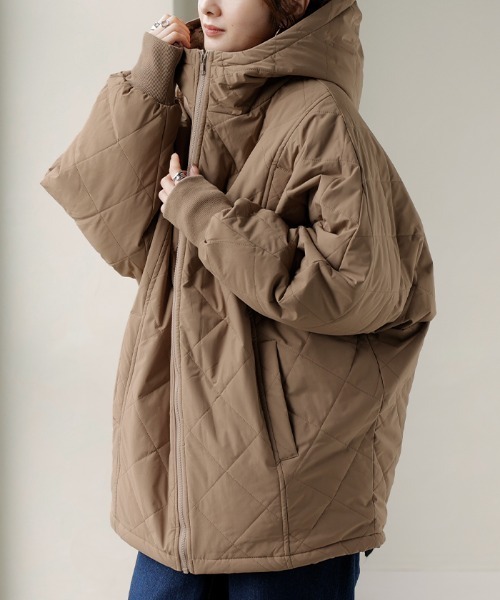 sudo⭐︎新品未開封⭐︎迷彩 冬アウター⭐︎完売商品⭐︎裏中綿入りキルティング 極上の暖かさ」 中綿アウター とろける裏ファー × キルティング