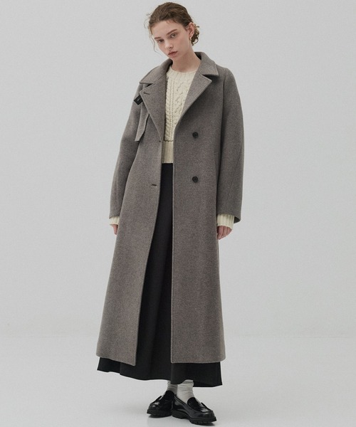 PUBLIC TOKYO（パブリックトウキョウ）の「ラップフレアスカート（スカート・レディース・ブラック/モカ・1/2）」の4枚目の写真