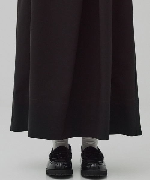 PUBLIC TOKYO（パブリックトウキョウ）の「ラップフレアスカート（スカート・レディース・ブラック/モカ・1/2）」の20枚目の写真