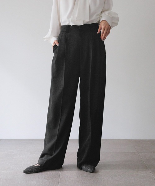 LOWRYS FARM(ローリーズファーム)の「daymeワイドパンツ 628100(スラックス・レディース・ブラック/ネイビー・MEDIUM/LARGE)」の2枚目の写真