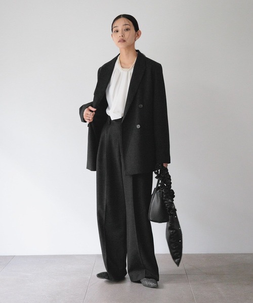 LOWRYS FARM(ローリーズファーム)の「daymeワイドパンツ 628100(スラックス・レディース・ブラック/ネイビー・MEDIUM/LARGE)」の14枚目の写真