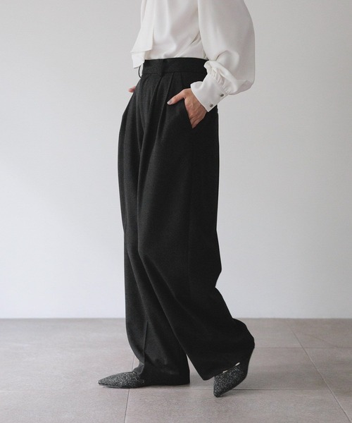 LOWRYS FARM(ローリーズファーム)の「daymeワイドパンツ 628100(スラックス・レディース・ブラック/ネイビー・MEDIUM/LARGE)」の17枚目の写真