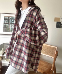 オーバーシャツ」に該当するレッド/赤色系のファッション通販 - ZOZOTOWN