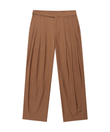 THREE TUCK GURKHA SLACKS BROWN