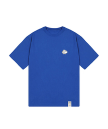 GRAVER（グレーバー）の「[UNISEX] SMALL CLOUD SMILE WHITE CLIP SHORT SLEEVE T-SHIRT_COBALT BLUE（Tシャツ/カットソー・メンズ）」