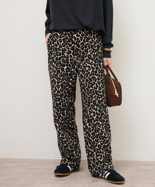 WEB限定追加》レオパードジャガードパンツ（その他パンツ）｜JOURNAL