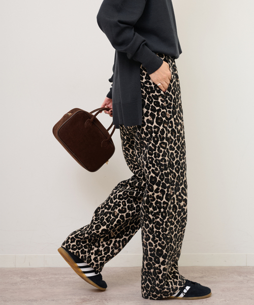 JOURNAL STANDARD relume(ジャーナルスタンダード レリューム)の「《WEB限定追加》レオパードジャガードパンツ(その他パンツ・レディース・ベージュ・38)」の10枚目の写真