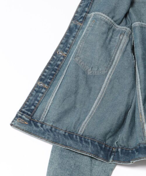 urge:(アージコロン )の「【URGE:】デニムジャケット(デニムジャケット・レディース・ライトブルー・X-LARGE/MEDIUM/LARGE/SMALL)」の3枚目の写真