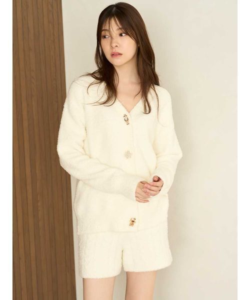 スナイデルホーム Steam Whip デザインボタンカーディガン パジャマ ルームウェア SNIDEL  送料無料 セール】【Steam Whip】デザインボタンカーディガン（ルームウェア