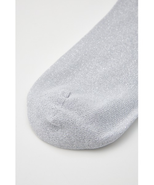 adidas Originals（アディダスオリジナルス）の「スリーストライプス グリッター クルーソックス2足組（ソックス/靴下・レディース・シルバー/ブラック・MEDIUM）」の6枚目の写真