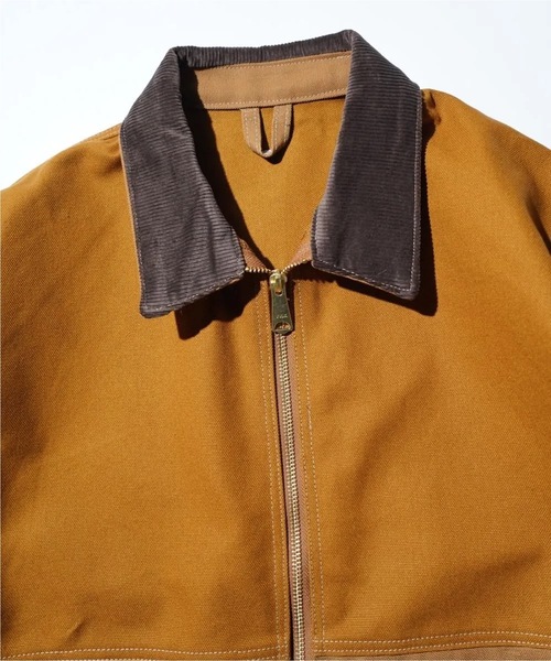 THRIFTY LOOK（スリフティールック）の「THRIFTY LOOK/スリフティールック US CARHARTT ACTIVE FILM JACKET ダック地 フルジップ ジャケット（ブルゾン・メンズ・ブラウン/ブラック・M/L）」の10枚目の写真