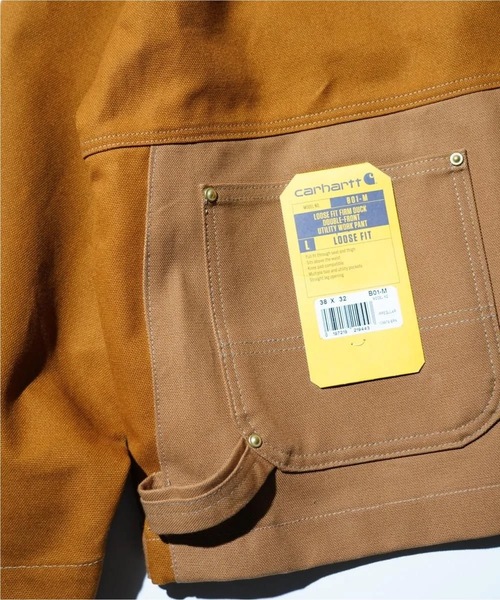 THRIFTY LOOK（スリフティールック）の「THRIFTY LOOK/スリフティールック US CARHARTT ACTIVE FILM JACKET ダック地 フルジップ ジャケット（ブルゾン・メンズ・ブラウン/ブラック・M/L）」の9枚目の写真