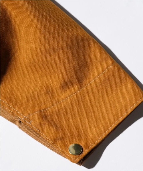 THRIFTY LOOK（スリフティールック）の「THRIFTY LOOK/スリフティールック US CARHARTT ACTIVE FILM JACKET ダック地 フルジップ ジャケット（ブルゾン・メンズ・ブラウン/ブラック・M/L）」の7枚目の写真