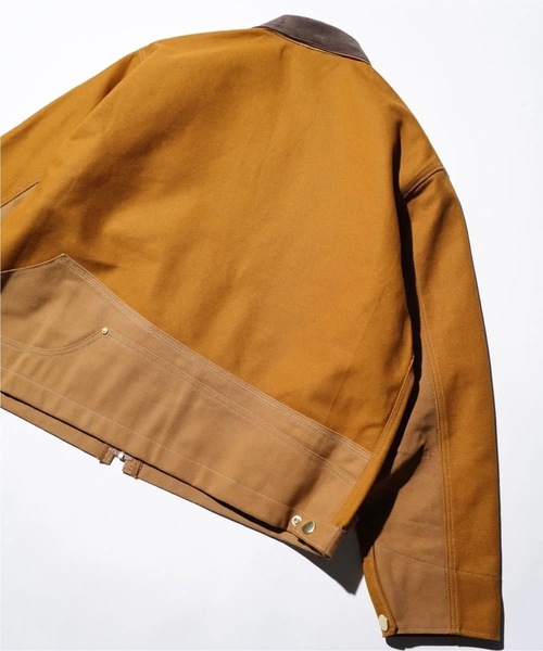 THRIFTY LOOK（スリフティールック）の「THRIFTY LOOK/スリフティールック US CARHARTT ACTIVE FILM JACKET ダック地 フルジップ ジャケット（ブルゾン・メンズ・ブラウン/ブラック・M/L）」の5枚目の写真