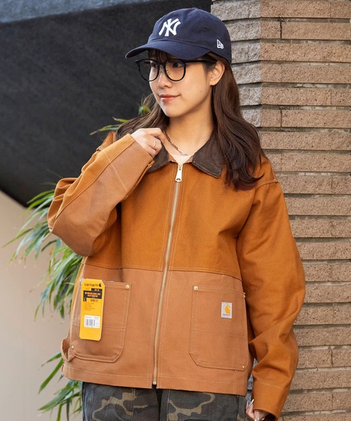 THRIFTY LOOK（スリフティールック）の「THRIFTY LOOK/スリフティールック US CARHARTT ACTIVE FILM JACKET ダック地 フルジップ ジャケット（ブルゾン・メンズ・ブラウン/ブラック・M/L）」の21枚目の写真