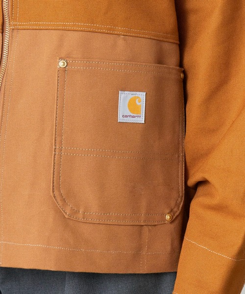 THRIFTY LOOK（スリフティールック）の「THRIFTY LOOK/スリフティールック US CARHARTT ACTIVE FILM JACKET ダック地 フルジップ ジャケット（ブルゾン・メンズ・ブラウン/ブラック・M/L）」の15枚目の写真