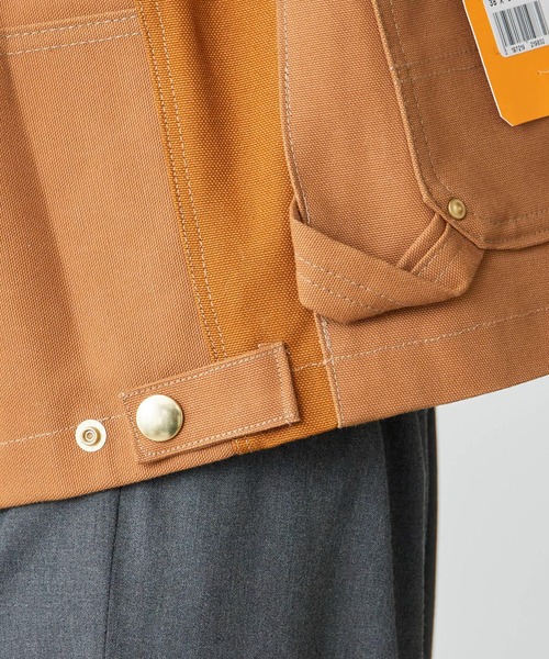 THRIFTY LOOK（スリフティールック）の「THRIFTY LOOK/スリフティールック US CARHARTT ACTIVE FILM JACKET ダック地 フルジップ ジャケット（ブルゾン・メンズ・ブラウン/ブラック・M/L）」の13枚目の写真