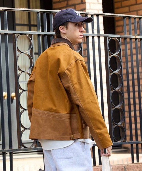 THRIFTY LOOK(スリフティールック)の「THRIFTY LOOK/スリフティールック US CARHARTT ACTIVE FILM JACKET ダック地 フルジップ ジャケット(ブルゾン・メンズ・ブラウン/ブラック・M/L)」の14枚目の写真