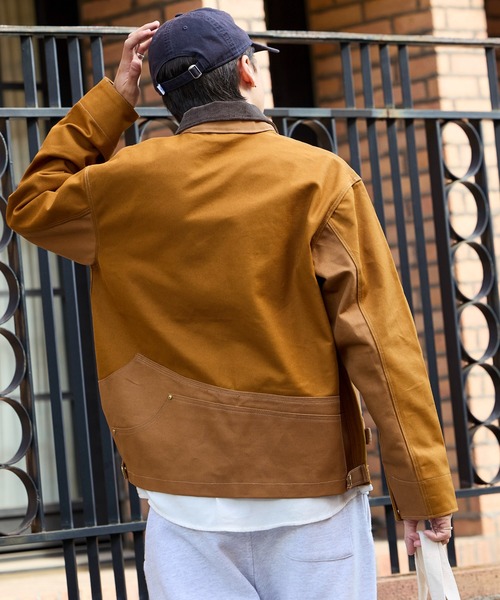 THRIFTY LOOK(スリフティールック)の「THRIFTY LOOK/スリフティールック US CARHARTT ACTIVE FILM JACKET ダック地 フルジップ ジャケット(ブルゾン・メンズ・ブラウン/ブラック・M/L)」の16枚目の写真