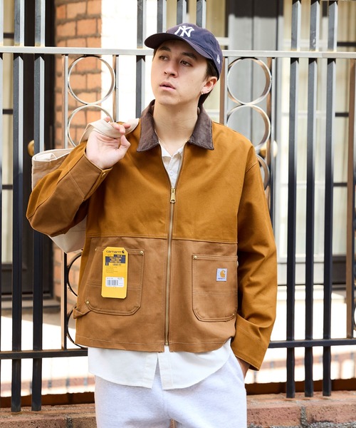 THRIFTY LOOK(スリフティールック)の「THRIFTY LOOK/スリフティールック US CARHARTT ACTIVE FILM JACKET ダック地 フルジップ ジャケット(ブルゾン・メンズ・ブラウン/ブラック・M/L)」の19枚目の写真