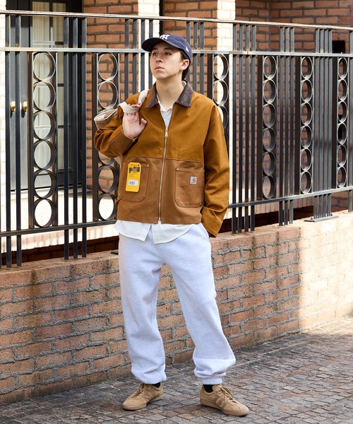 THRIFTY LOOK(スリフティールック)の「THRIFTY LOOK/スリフティールック US CARHARTT ACTIVE FILM JACKET ダック地 フルジップ ジャケット(ブルゾン・メンズ・ブラウン/ブラック・M/L)」の8枚目の写真