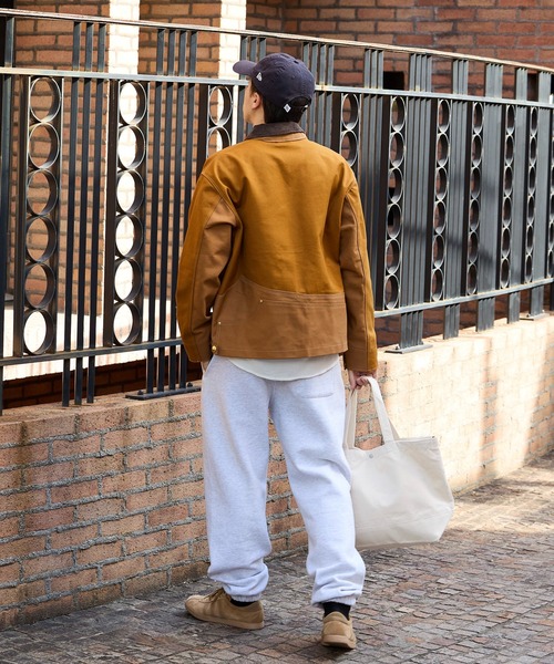 THRIFTY LOOK(スリフティールック)の「THRIFTY LOOK/スリフティールック US CARHARTT ACTIVE FILM JACKET ダック地 フルジップ ジャケット(ブルゾン・メンズ・ブラウン/ブラック・M/L)」の6枚目の写真