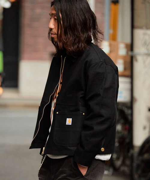 THRIFTY LOOK(スリフティールック)の「THRIFTY LOOK/スリフティールック US CARHARTT ACTIVE FILM JACKET ダック地 フルジップ ジャケット(ブルゾン・メンズ・ブラウン/ブラック・M/L)」の21枚目の写真