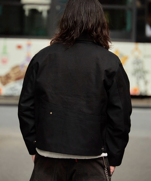 THRIFTY LOOK(スリフティールック)の「THRIFTY LOOK/スリフティールック US CARHARTT ACTIVE FILM JACKET ダック地 フルジップ ジャケット(ブルゾン・メンズ・ブラウン/ブラック・M/L)」の22枚目の写真