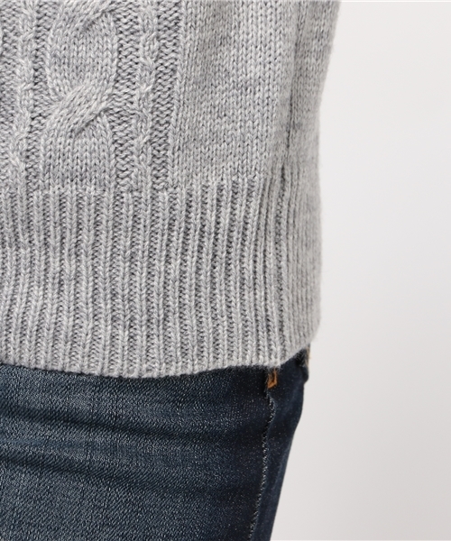 CIAOPANIC（チャオパニック）の「【Ciaopanic】　バルキーAC/WアランC/NP/O（ニット/セーター・レディース・ブラック/アイボリー/グレー/マスタード・FREE）」の10枚目の写真