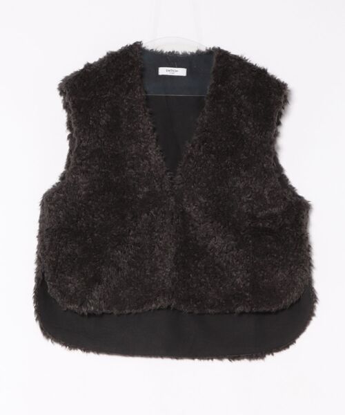 gypsophia ジプソフィア　ファーベスト　 Poodle Vest 817e5b7ad18f933378c95fa532dc67