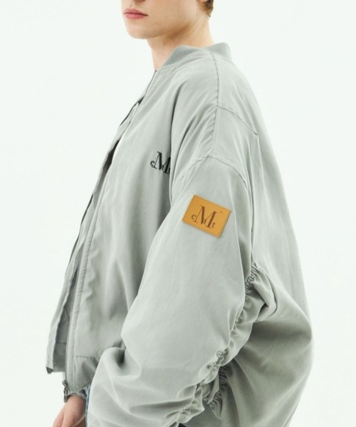 MUCENT(ムセント)の「【UNISEX】MUCENT/MA-1シャーリングジャケット(MA-1・レディース・ブラック/グレー・FREE)」の1枚目の写真