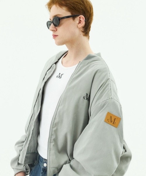 MUCENT(ムセント)の「【UNISEX】MUCENT/MA-1シャーリングジャケット(MA-1・レディース・ブラック/グレー・FREE)」の8枚目の写真