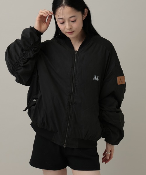 MUCENT(ムセント)の「【UNISEX】MUCENT/MA-1シャーリングジャケット(MA-1・レディース・ブラック/グレー・FREE)」の22枚目の写真