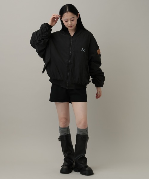 MUCENT(ムセント)の「【UNISEX】MUCENT/MA-1シャーリングジャケット(MA-1・レディース・ブラック/グレー・FREE)」の19枚目の写真