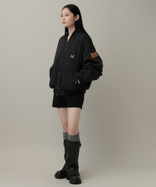 MUCENT(ムセント)の「【UNISEX】MUCENT/MA-1シャーリングジャケット(MA-1・レディース・ブラック/グレー・FREE)」の20枚目の写真