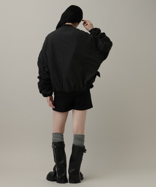 MUCENT(ムセント)の「【UNISEX】MUCENT/MA-1シャーリングジャケット(MA-1・レディース・ブラック/グレー・FREE)」の21枚目の写真