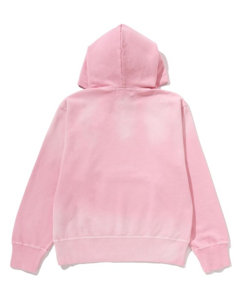 A BATHING APE（アベイシングエイプ）の「VINTAGE WASHED COLLEGE PULLOVER HOODIE（パーカー・レディース・サックスブルー/チャコール/ピンク・SMALL/MEDIUM）」の6枚目の写真