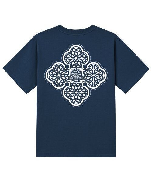 KAN6312(カン6312)の「KTN0121 ケルティックホルス 半袖Tシャツ - ネイビー(Tシャツ/カットソー・メンズ・その他・LARGE/MEDIUM/SMALL/X-LARGE)」の1枚目の写真