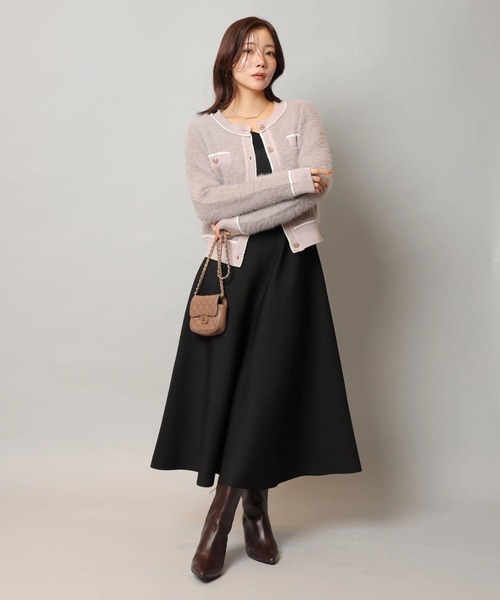 ふわふわレースラインカーデ（ニット/セーター）｜Apuweiser-riche