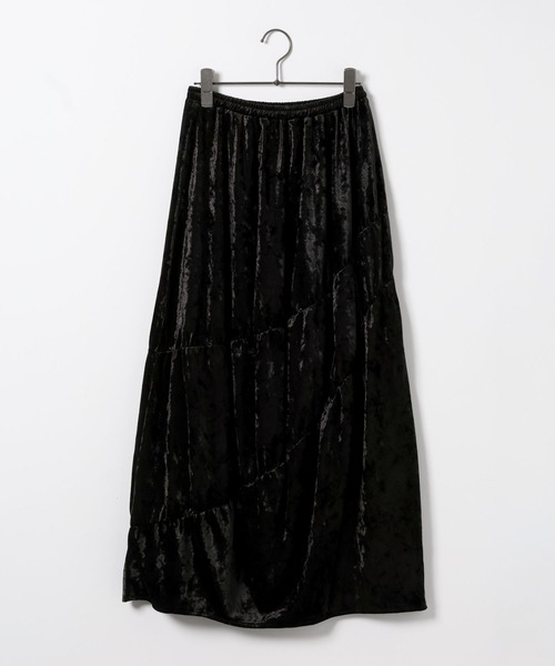 GEORGE'S（ジョージズ）の「ティアードベロアスカート（スカート・レディース・ブラウン/ブラック・MEDIUM/SMALL）」の12枚目の写真