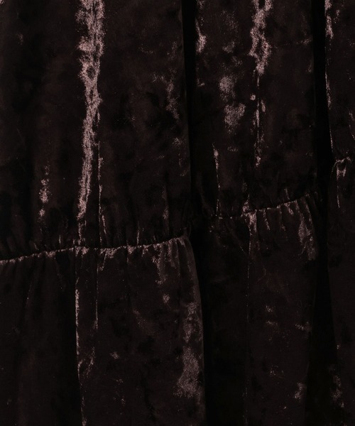 GEORGE'S（ジョージズ）の「ティアードベロアスカート（スカート・レディース・ブラウン/ブラック・MEDIUM/SMALL）」の10枚目の写真