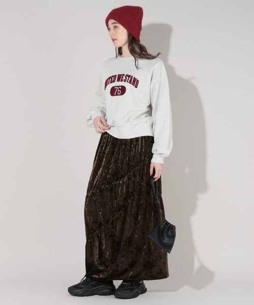 GEORGE'S（ジョージズ）の「ティアードベロアスカート（スカート・レディース・ブラウン/ブラック・MEDIUM/SMALL）」の17枚目の写真