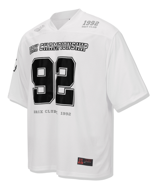 DRIX（ドリックス）の「ラグビーオーバーサイズメッシュジャージハーフスリーブ_ホワイト（Tシャツ/カットソー・メンズ・その他・SMALL/MEDIUM/LARGE/X-LARGE/XX-LARGE）」の3枚目の写真