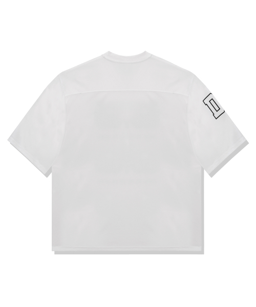 DRIX（ドリックス）の「ラグビーオーバーサイズメッシュジャージハーフスリーブ_ホワイト（Tシャツ/カットソー・メンズ・その他・SMALL/MEDIUM/LARGE/X-LARGE/XX-LARGE）」の5枚目の写真
