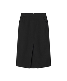 Joyren H wool skirt _ Charcoal